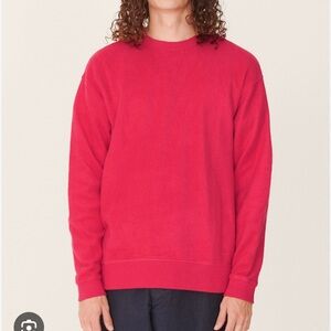 YMC Fauss sweater coral fleece sweatshirt